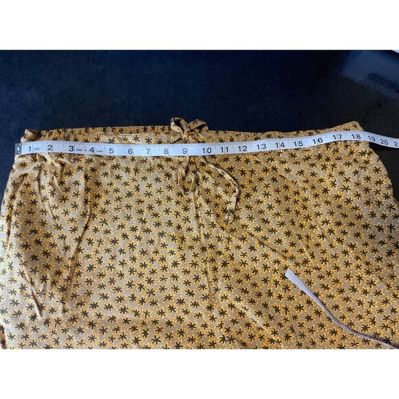 Innovation Sport Yellow Patterned Elastic Drawstring Loose Fitting Pocketed Pant - Picture 7 of 11